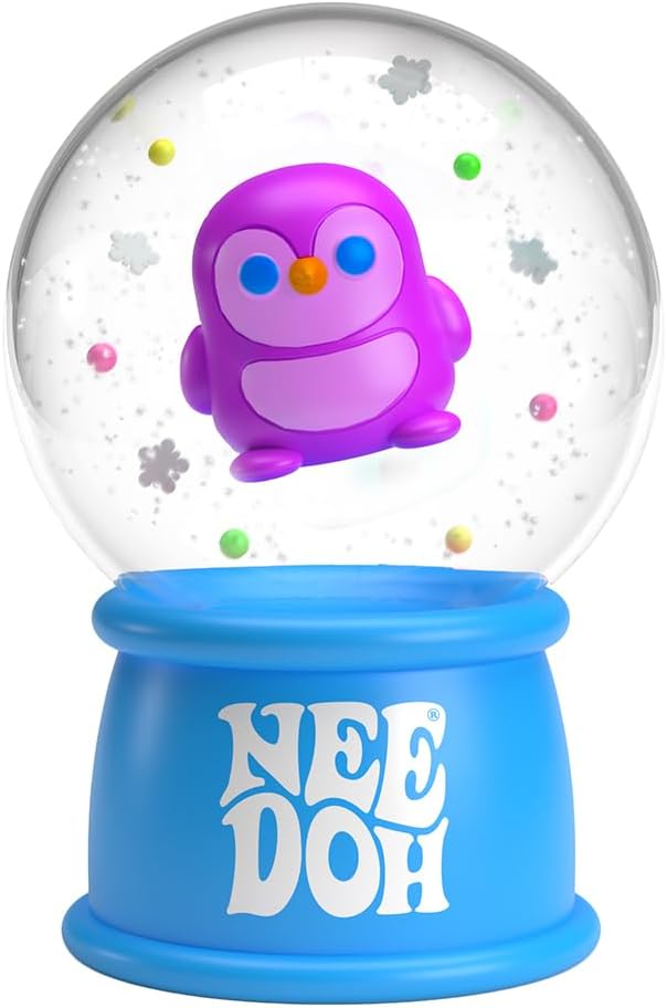 Squishmas Squish N' Snow Globes - Christmas Squeeze Toy - Assorted Colors - Ages 3 to Adult (Pack of 1) F2