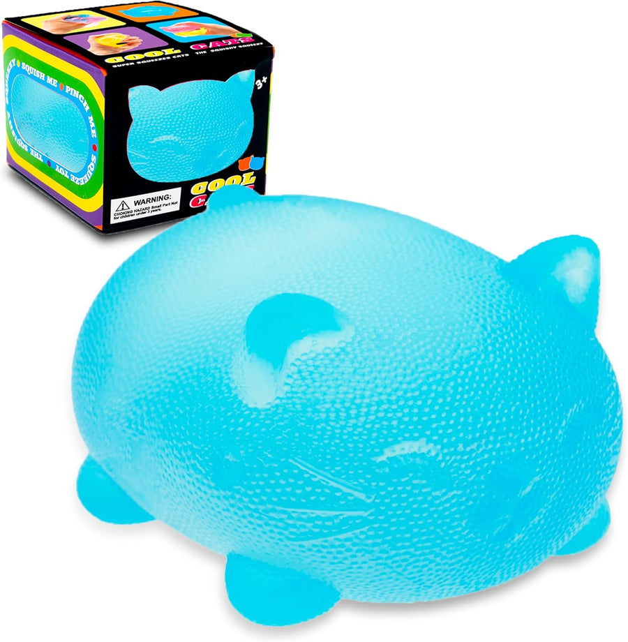 Stress Cat Toy, Sensory Fidget Toy, Sugar Filled Squishy Toys for Kids Stress Relief - High Density Squeeze Balls for Students Calming - Ultra-Soft Decompression Venting Toys P6